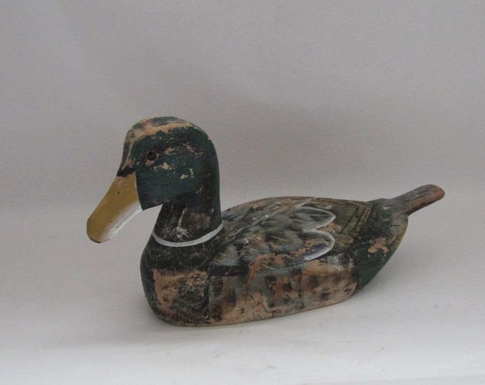 Mallard Duck Decoy, Mallard, Duck Ndecoy, Wooden Mallard Duck, Vintage