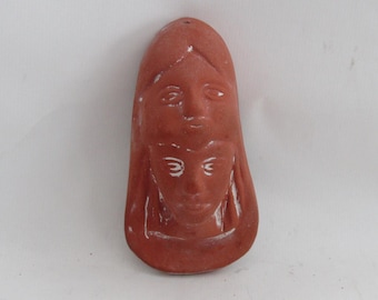 Terracotta muurkunst Athena Face: decor Griekse godin