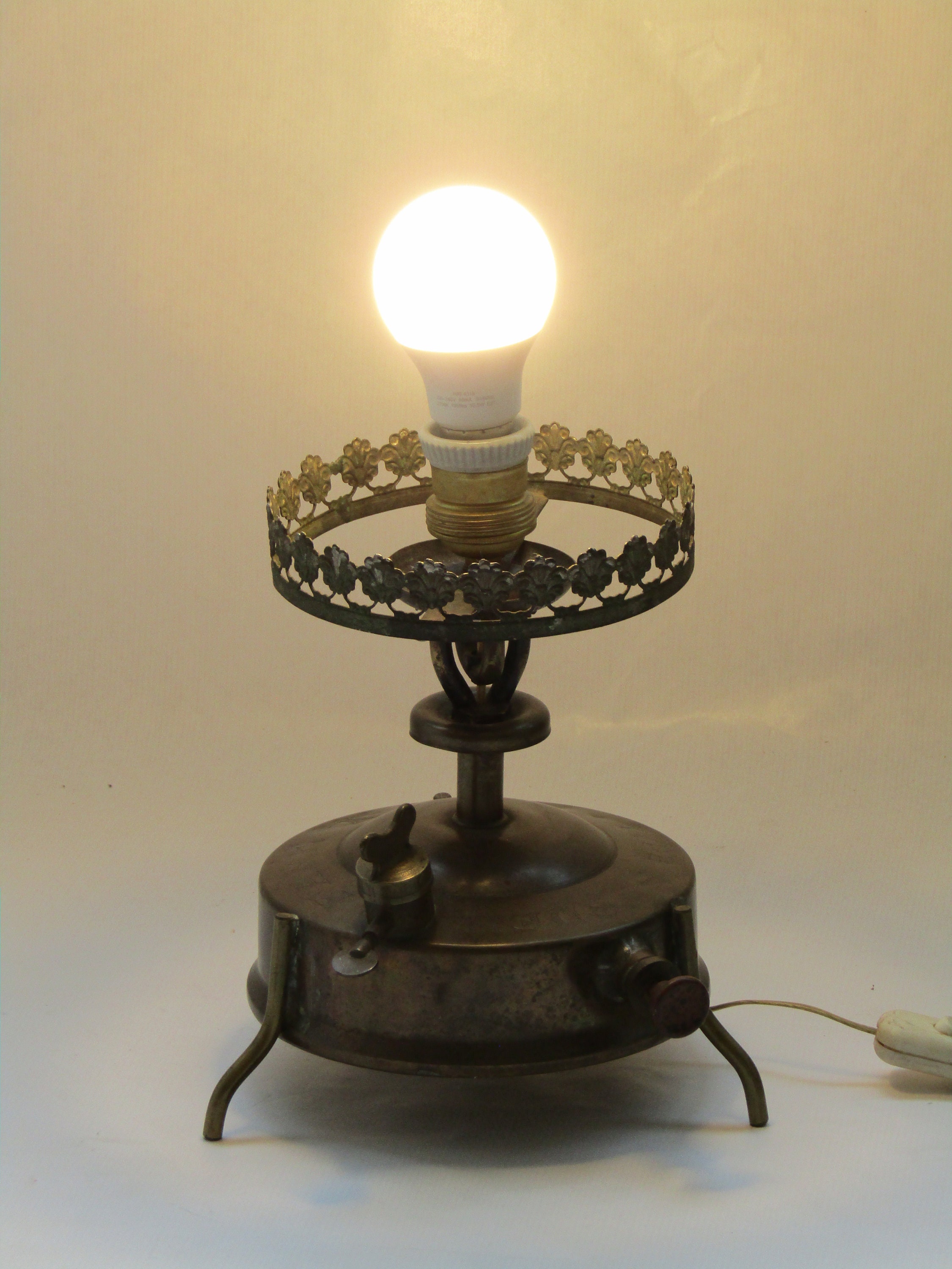 Kerosene Heater Lamp Electrified Kero Heater Vintage Light - Etsy