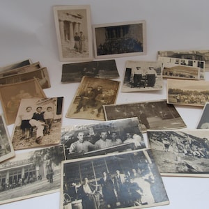 Lot von Schwarzweiß-Fotos - Griechenland - 1925-1950 - Griechische Erinnerungen - alte Fotos - 21 Fotos Set - Antike griechische Fotos - Griechisches Geschenk