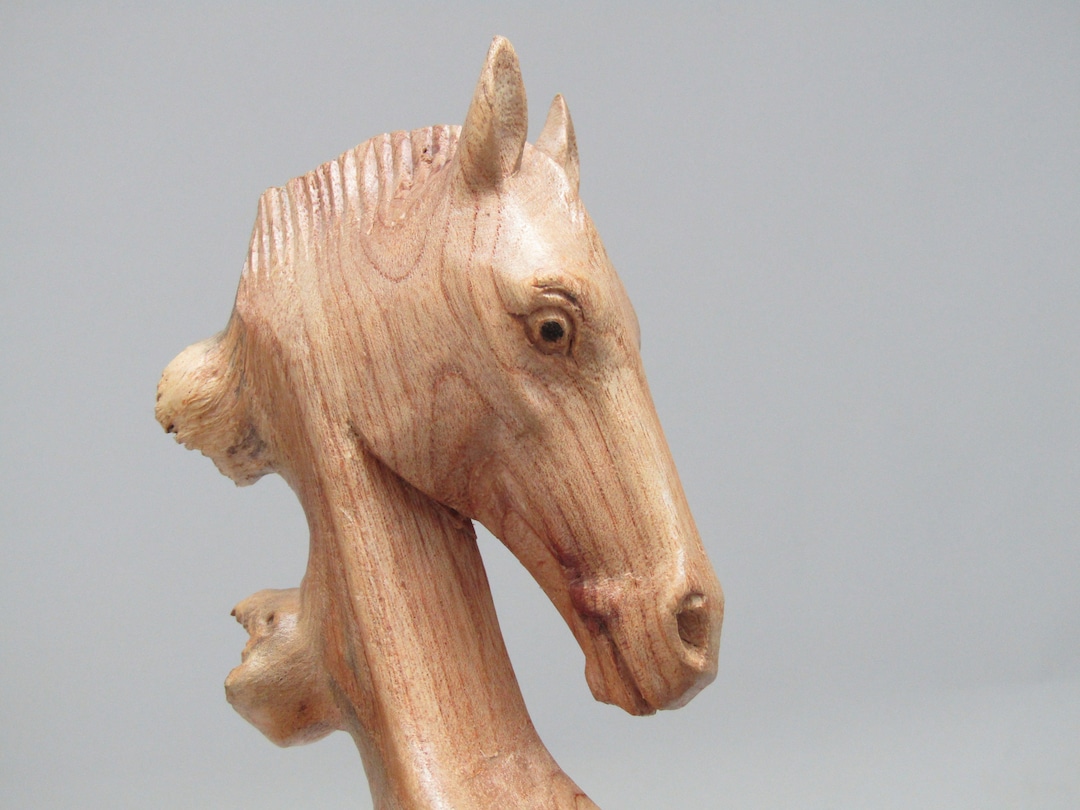 Folk Wooden Horse Sculpture Horse Art Horse Sculpture Etsy