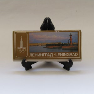 Set von 16 sowjetischen Lenningrad Olympiade 1980 Postkarten, sowjetische Postkarten, Sowjetunion Dekor, Leningrad Olympiadeko Erinnerungsstücke, sowjetische Ephemera