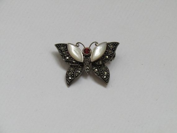 sterling silver butterfly brooch - butterfly Brooc