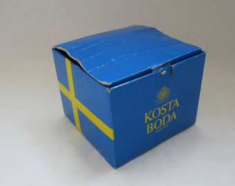 Kosta Boda Rhapsody Glasschale: Wedding Dancers Design, Kjell Engman, Original Box