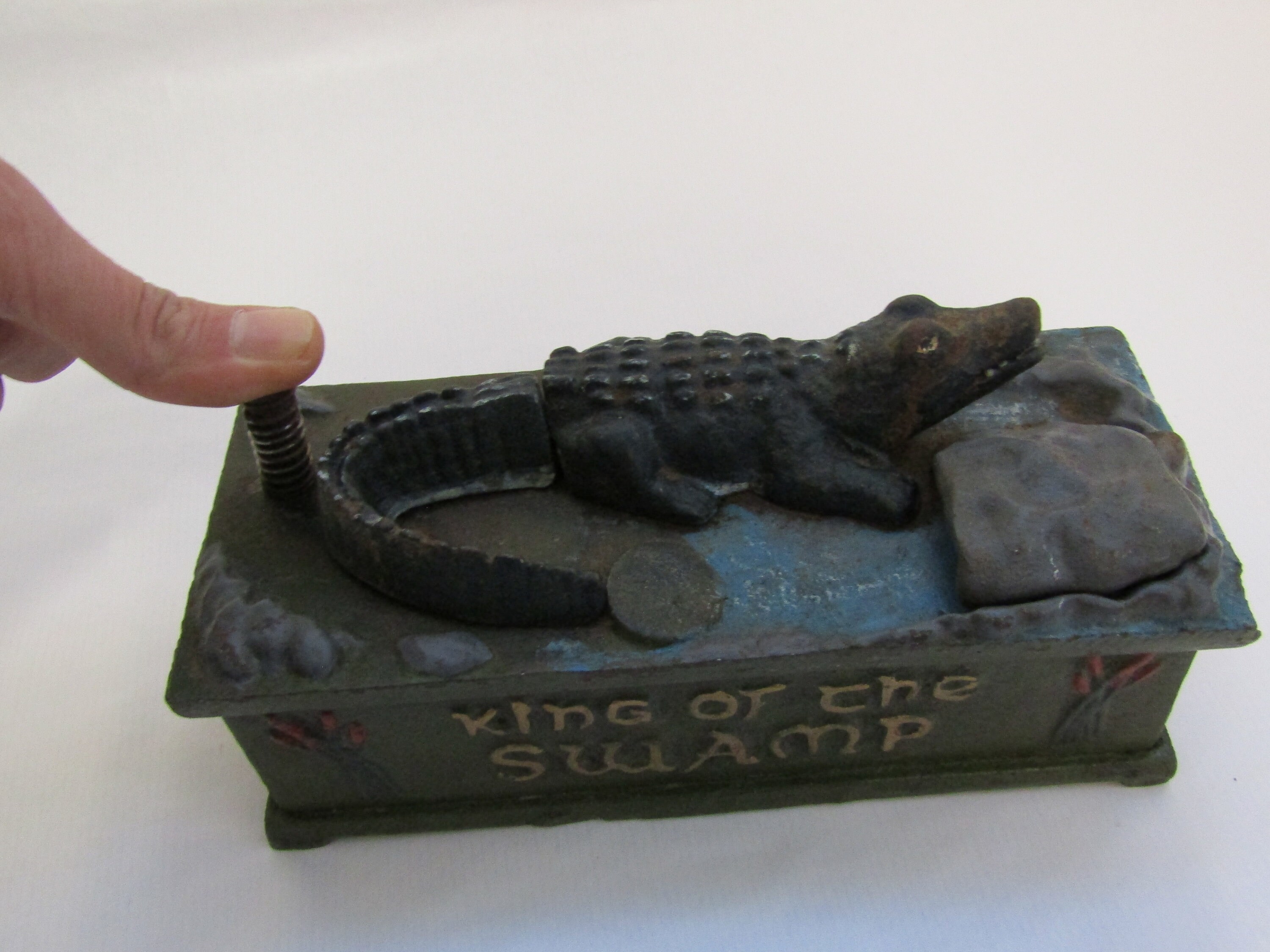 Antique Money Box Collectors King of the Swamp Mechanical Etsy Australia