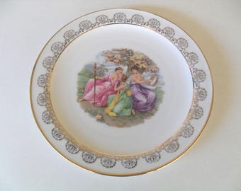Vintage Krautheim & Adelberg Porcelain Plate: Selb Bavaria Germany Collectible