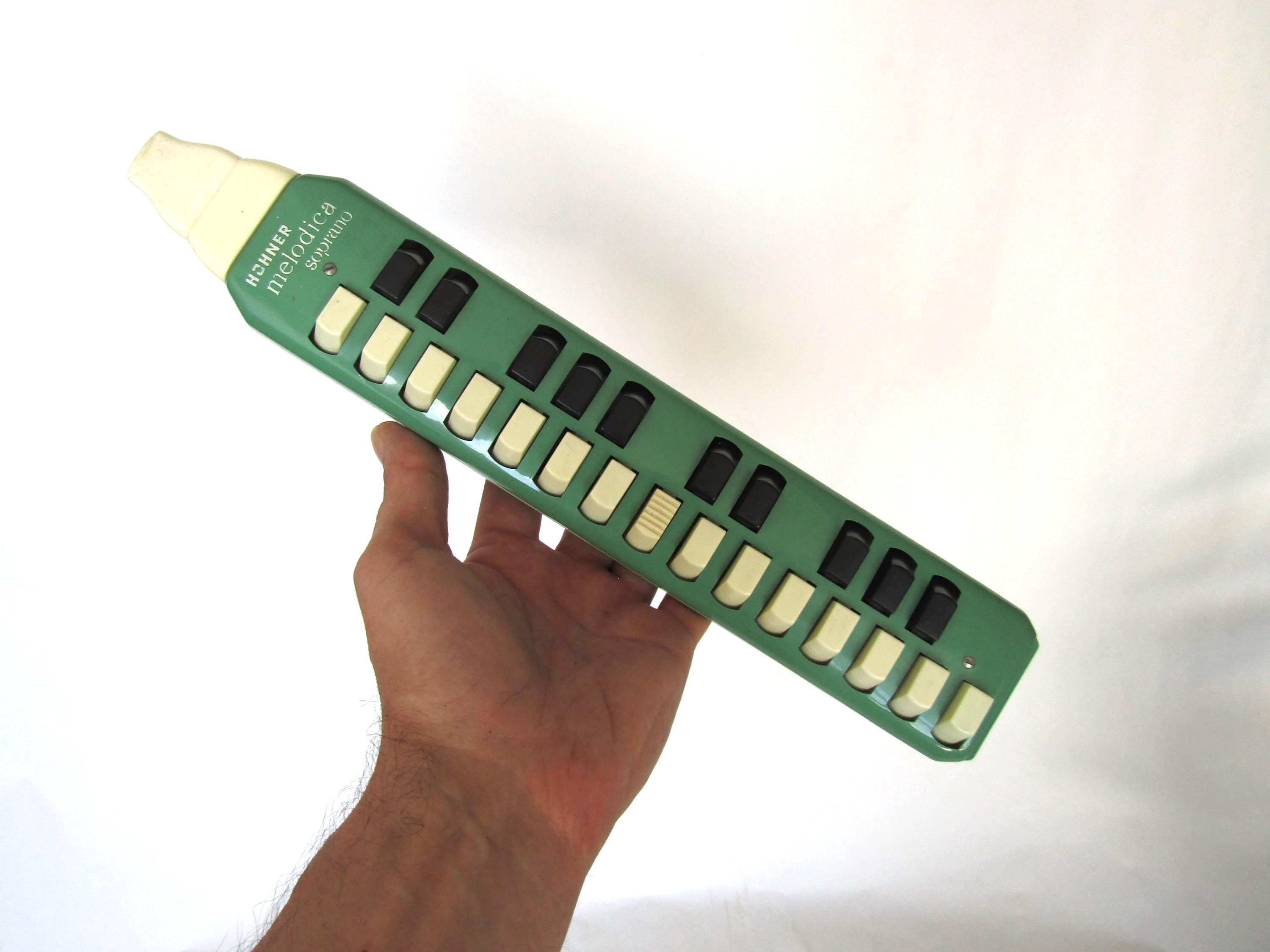Vintage Hohner Soprano Melodica - Green 70s Musical Instrument - Etsy