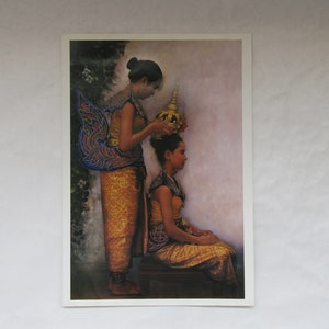 Thailand Art Print: Traditional Dancers by Rearngsak Boonyavanishkul (44x31cm)