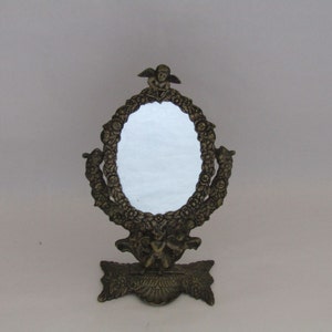 art nouveau mirror. art nouveau vanity mirror, vanity mirror, vintage vanity mirror, antique vanity mirror, very old vanity mirror, for her
