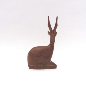 Vintage African Wooden Antelope Sculpture