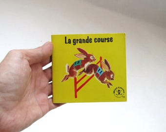 Vintage French Children's Book: La Grande Course, 1960s Hachette Mini Livre