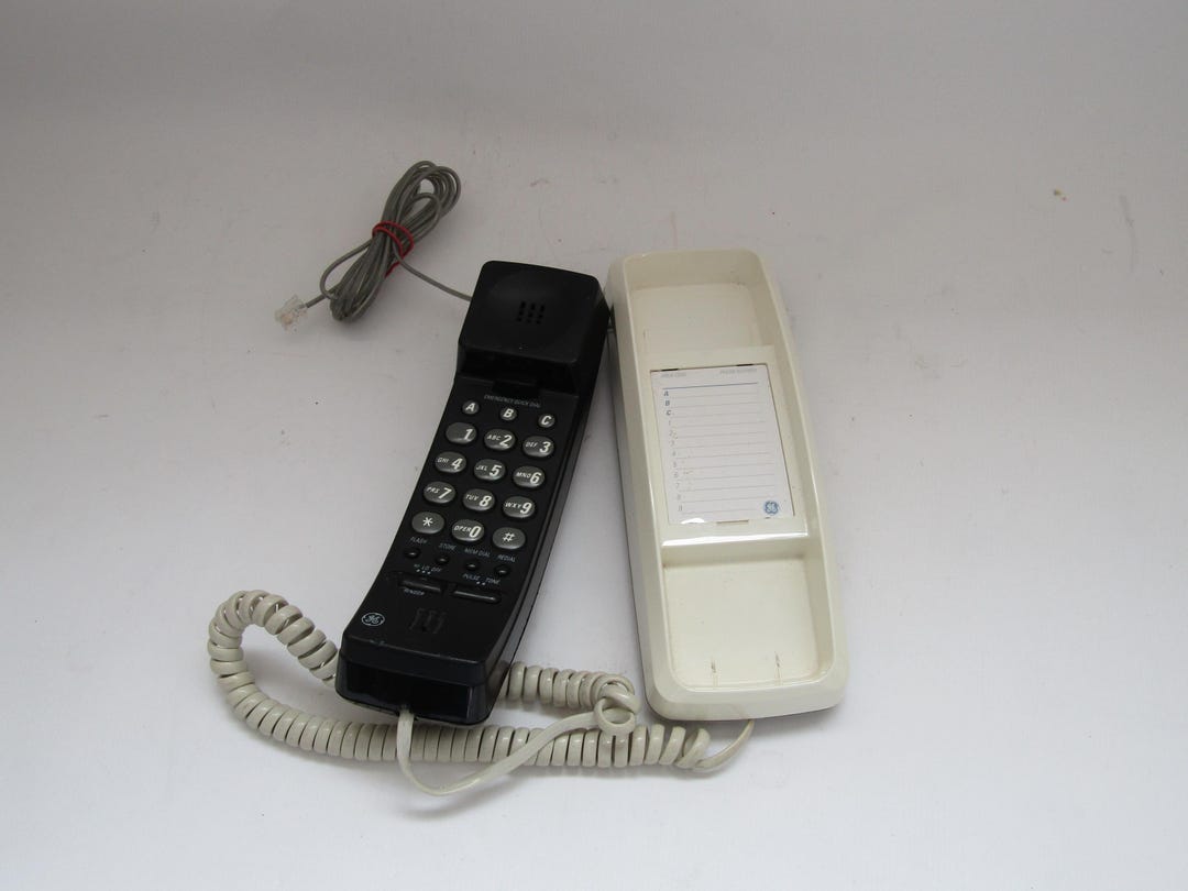 General Electric Button Telephone, Fully Functional, Vintage Telephone ...