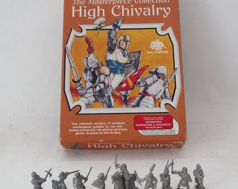 Ral Partha High Chivalry: Vintage Metal Knights Toy Soldiers (25mm)