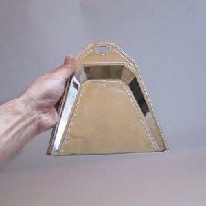 Silver Tone Vintage Silent Butler Crumb Catcher/Decorative Silver Crumb Scraper/Shabby Chic Kitchen Collectible Silent Butler Crumb Catcher