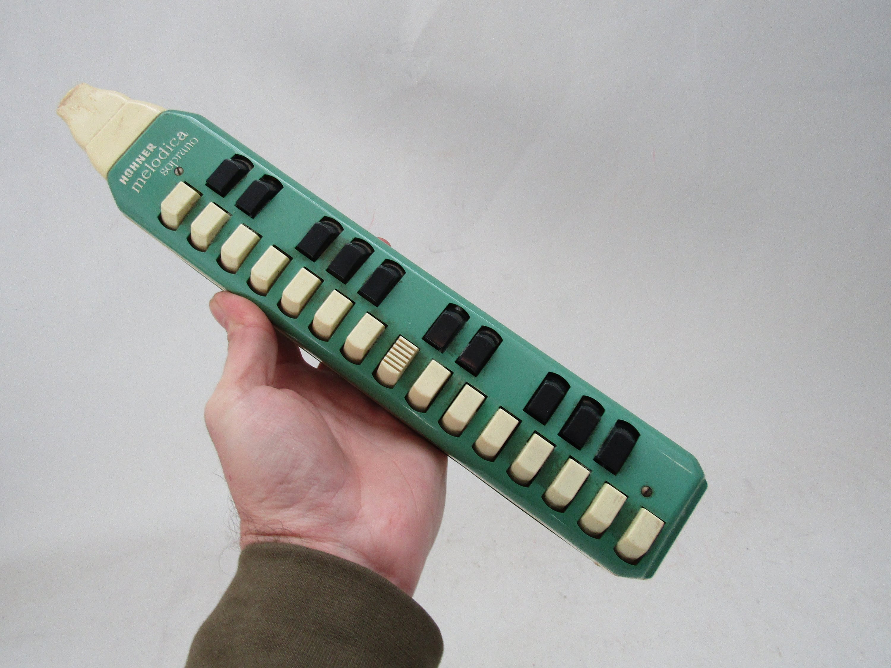 Vintage Hohner Soprano Green Melodica Musical Instrument Hohner