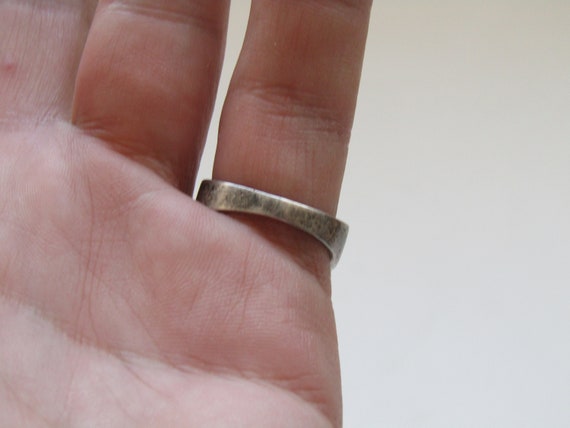 sterling silver ring - Unisex ring - Geometric ri… - image 2