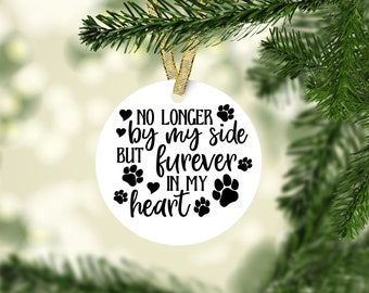 Personalized Pet Memorial Keepsake Ornament - Dog/Cat Ornament - Animal Memorial - Lost Pet Gift - Memorial Quote for Pets - Angel Wings