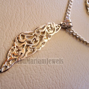 Palestina kaart hanger met dikke ketting 2 sterling zilver 925 Jeruzalem is de bruid van uw Arabisme : القدس عروس عروبتكم