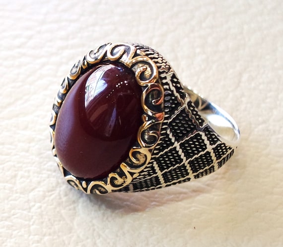 Aqeeq stone deals ring style