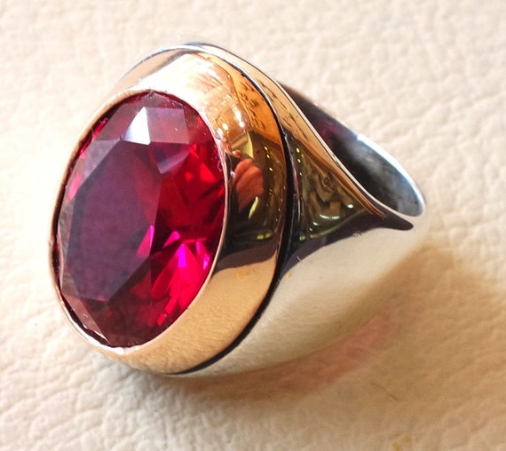 Red colour 2024 stone ring