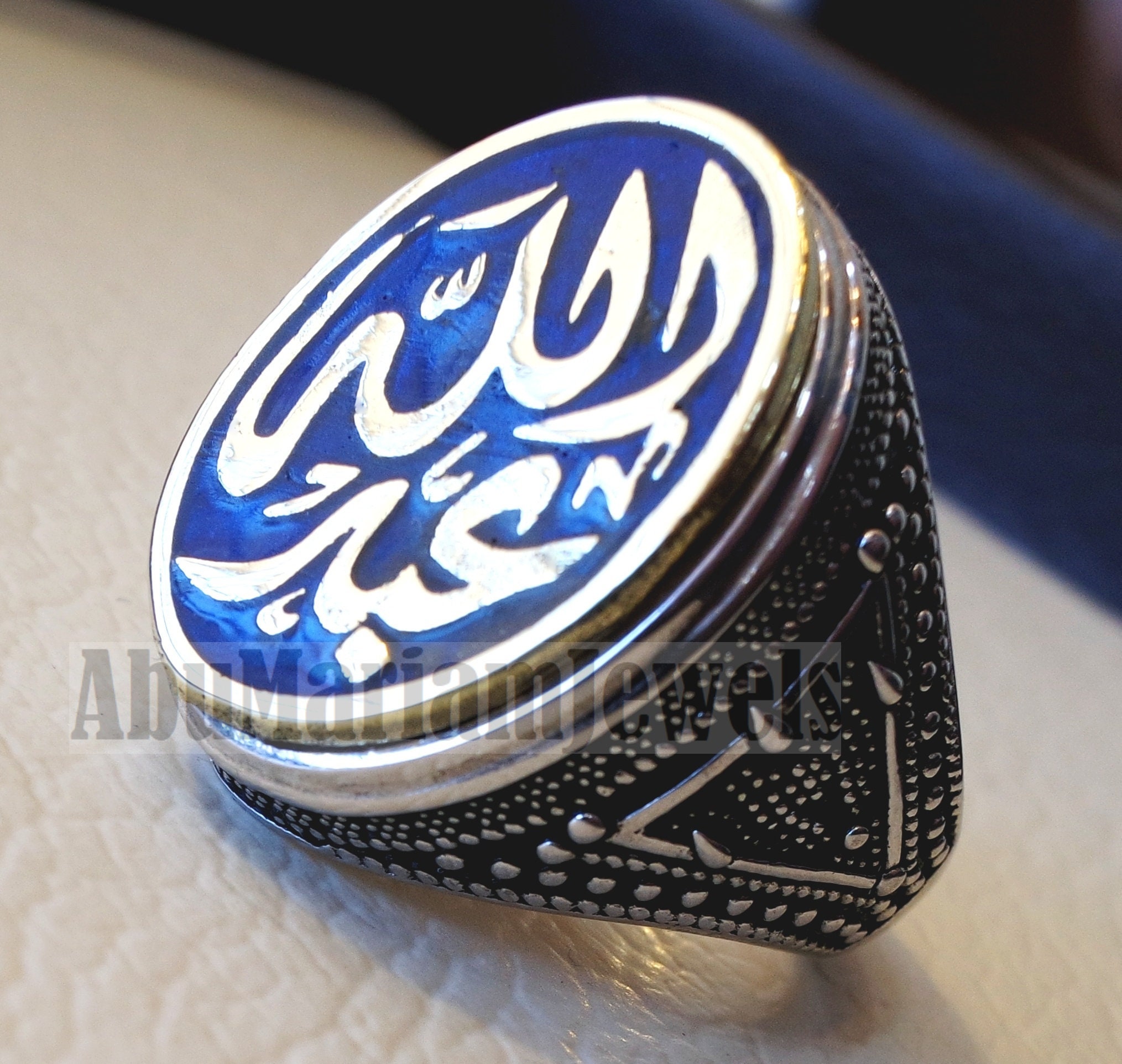 Customized Arabic Calligraphy Names Ring Personalized Sterling | Etsy