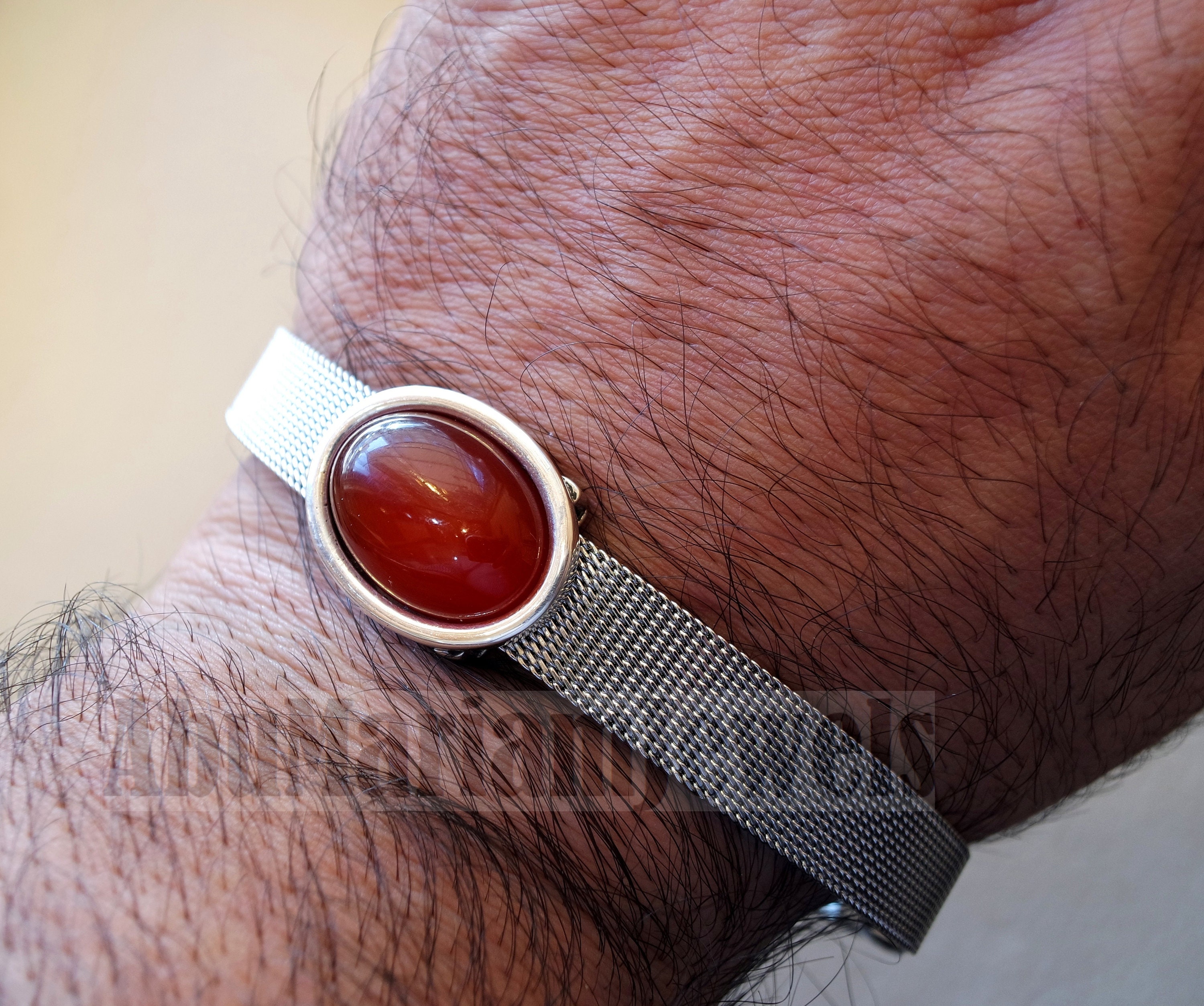Men / Women Bracelet Stainless Steel Silver Color 10 Mm