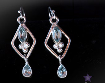 BLUE TOPAZ Gemstone Earrings