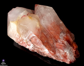 RED QUARTZ CRYSTAL - Large Quartz Crystal - Phantom Quartz - Elestial Quartz - Natural Quartz - Red Quartz Cluster - Phantom Quartz Crystal