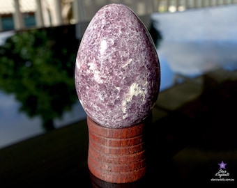 LEPIDOLITE - CRYSTAL EGG - Easter Gifts - Lepidolite Crystal - Purple Crystal - Gift for Her - Lepidolite Mica - Easter Eggs