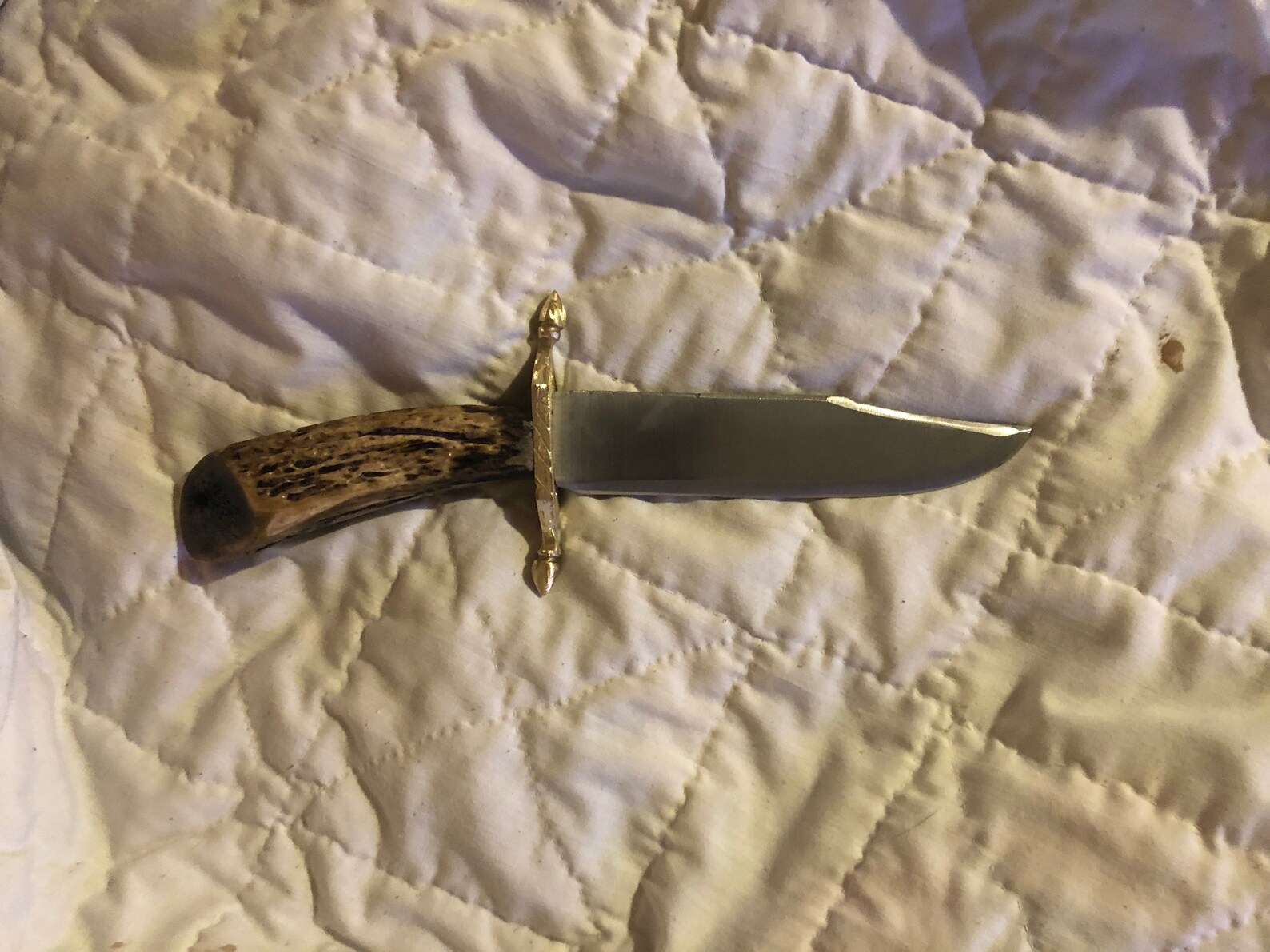 Antler handle Bowie knife iJK knives custom made to order Etsy