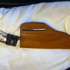 Custom Order sheath . Made in Oklahoma  knife sheath made to order and lof knife