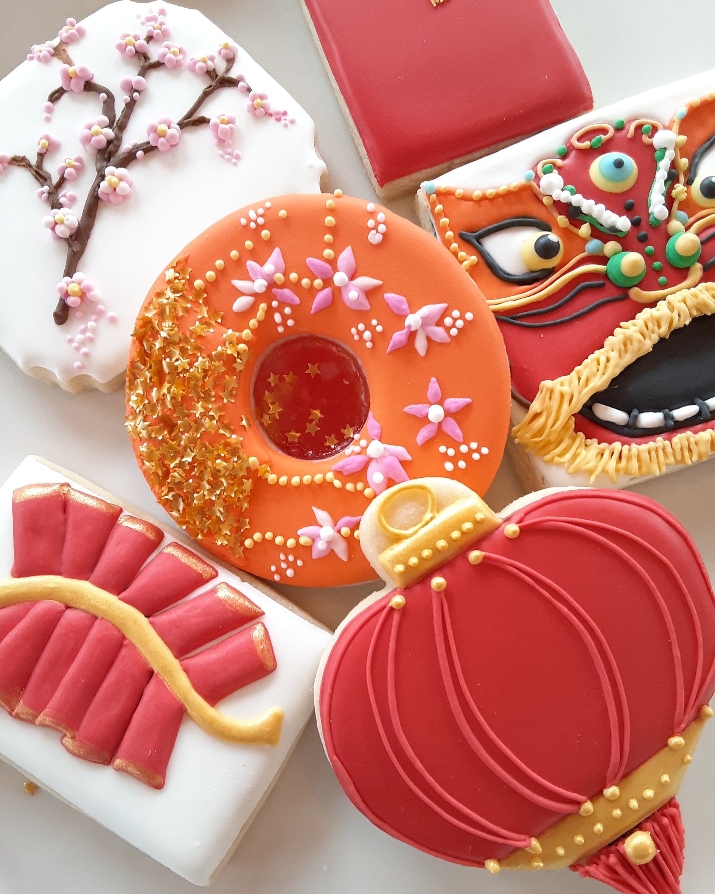TWO DOZEN Lunar New Year Cookies Made To Order Chinese New Etsy