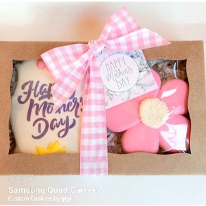 PRE-ORDER Mother's Day Cookie Gift, Mother's Day Cookies,Cookie Gift, Decorated Cookies, Cookies, Mother's Day Gift, Gift For Mom, Edible image 2