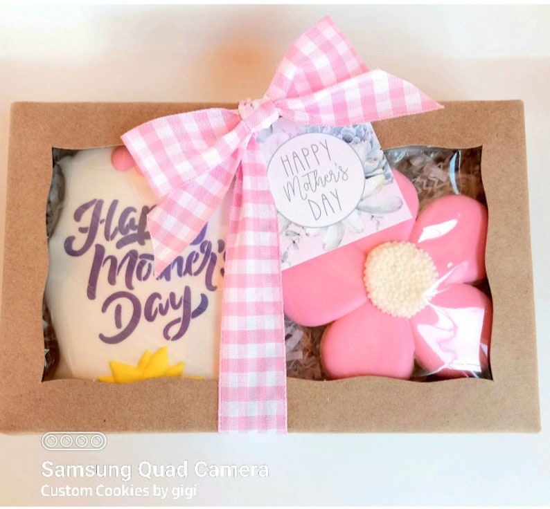 PRE-ORDER Mother's Day Cookie Gift, Mother's Day Cookies,Cookie Gift, Decorated Cookies, Cookies, Mother's Day Gift, Gift For Mom, Edible image 2