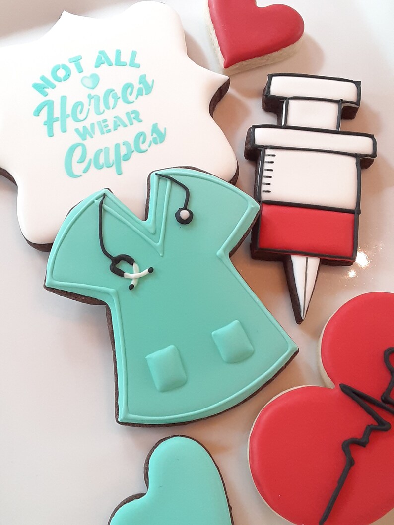 Nurse Appreciation Cookies Nurse Cookies Cookie Gift for Etsy