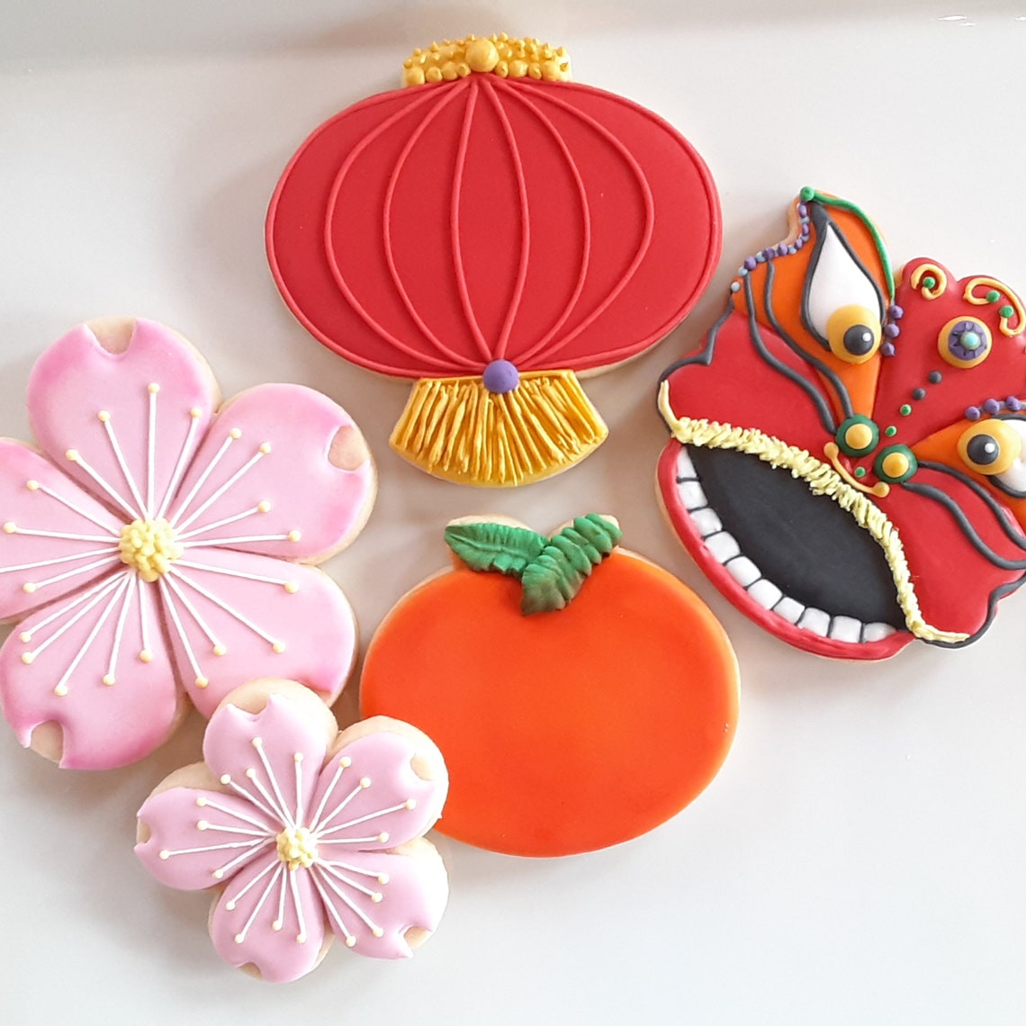 TWO DOZEN Lunar New Year Cookies Made To Order Chinese New | Etsy