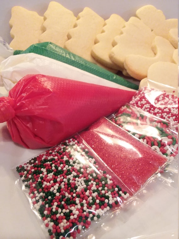 Christmas Cookie Decorating Kit Seasonal Cookie Kit Royal Etsy