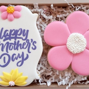 PRE-ORDER Mother's Day Cookie Gift, Mother's Day Cookies,Cookie Gift, Decorated Cookies, Cookies, Mother's Day Gift, Gift For Mom, Edible image 3