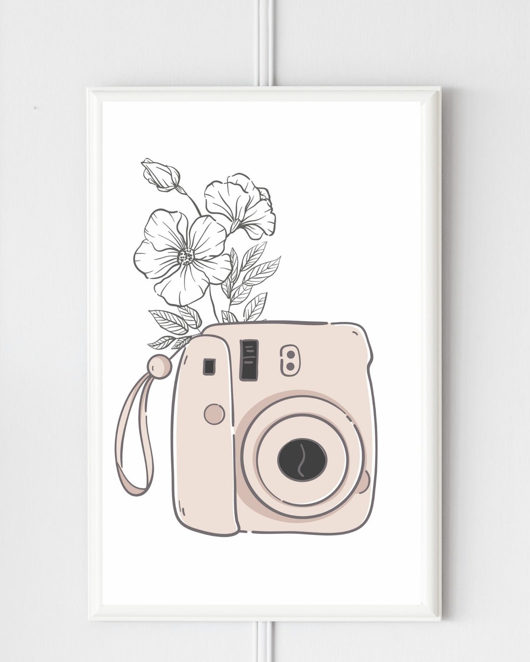 Canva Template Polaroid Camera Art Print Etsy