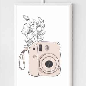 Canva Template Polaroid Camera Art Print