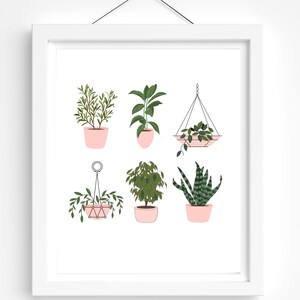 Canva Template Plant Art Print