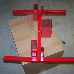 Three in one shooting target stand.