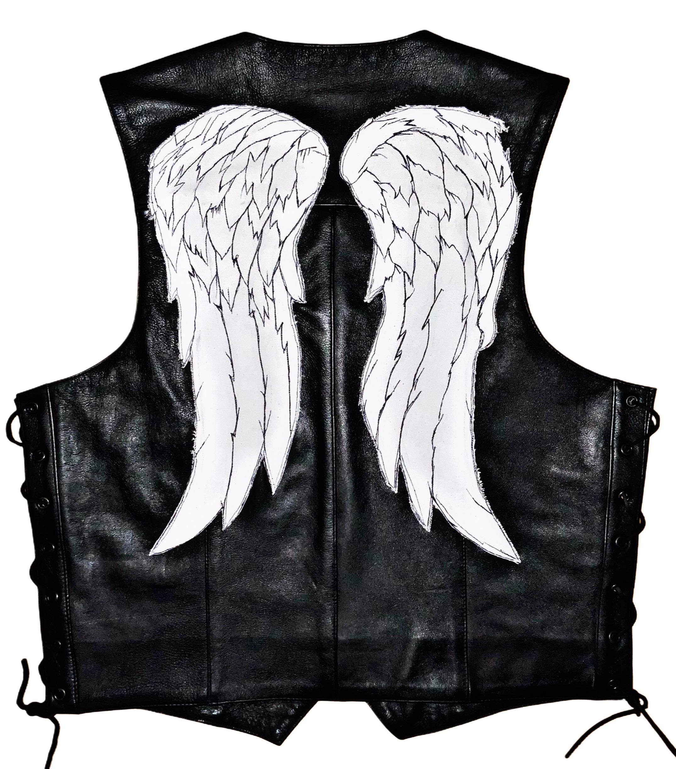 Original Angel Wing Leather Vest - Etsy