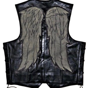 Dixon Leather Angel Wing Vest Season 8
