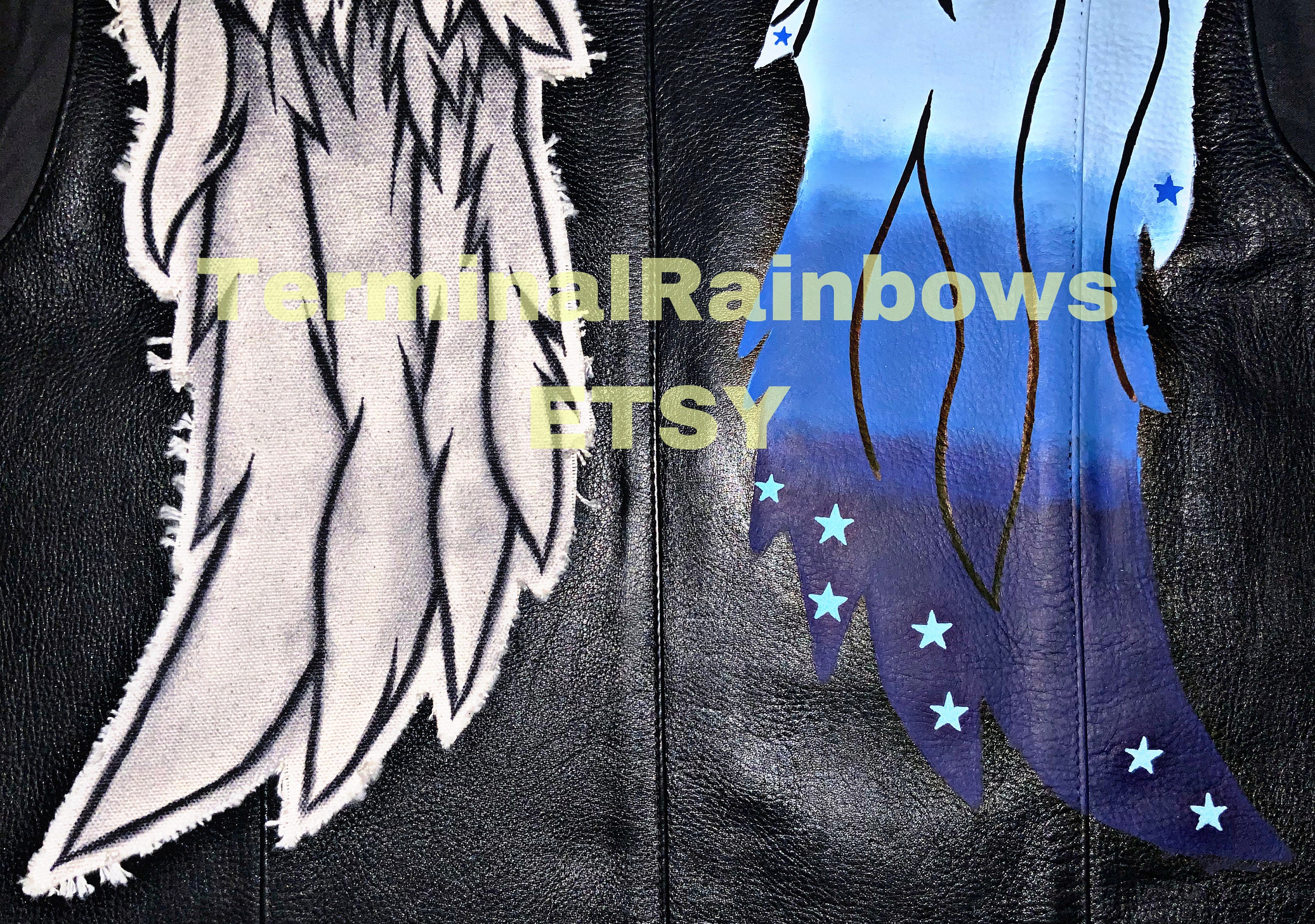Angel Wing Vest BLUE Wing Original Design - Etsy UK
