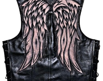 (希少)MASU 23AW ANGEL WING LEATHER VEST 希少)MASU 23AW ANGEL WING LEATHER VEST 希少)MASU 23AW ANGEL