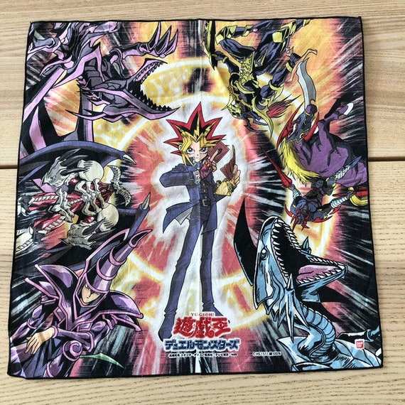 Vintage Bandai Yu Gi Oh Japan Anime Handkerchief