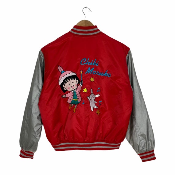 Vintage Chibi Maruko Chan Japan Cartoon Jacket Emb