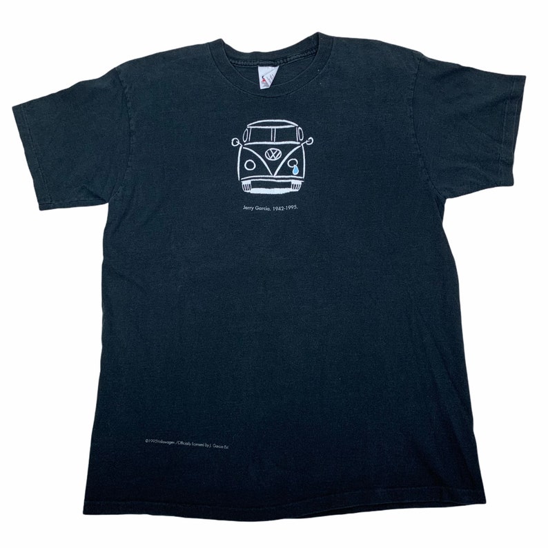 Rare Vintage 1995 Jerry Garcia Grateful Dead Memorial Tshirt By Volkswagen