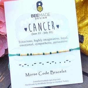 Pulsera De Zodiaco De Código Morse Para Mujer Pulsera De De Pulsera De Zodiaco De Código Morse Para Mujer Pulsera De De
